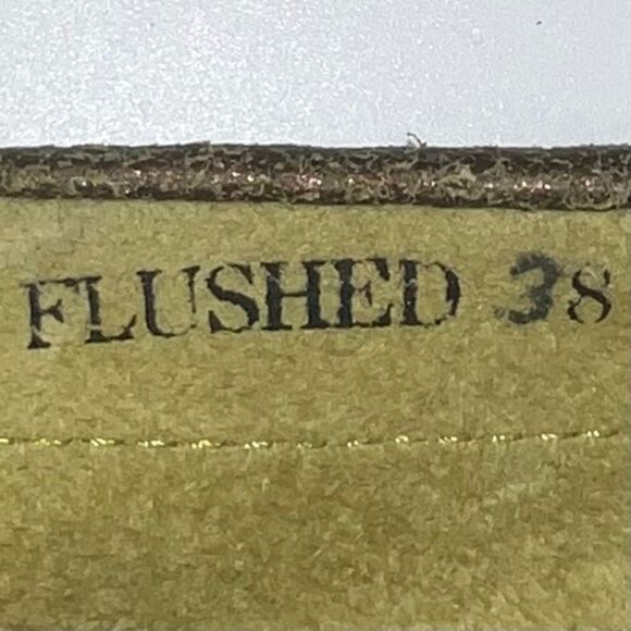 Beverly Feldman Flushed Vintage Metallic Rhinestone Kitten Heel Loafers - Picture 7 of 12